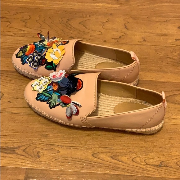 Bill blass Sutton embroidered espadrilles size 8 - Picture 2 of 4